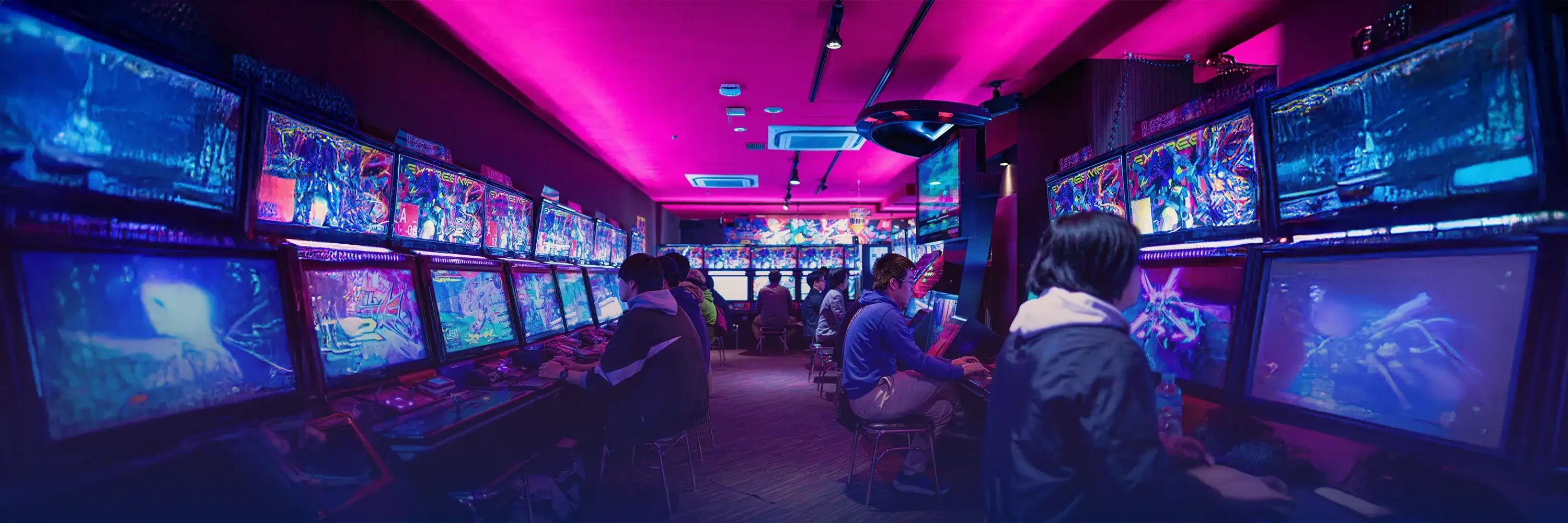 Arcade gaming scene representing crypto gaming culture – Exit Liquidity Collection by CUKIDRIP Premium Crypto Streetwear