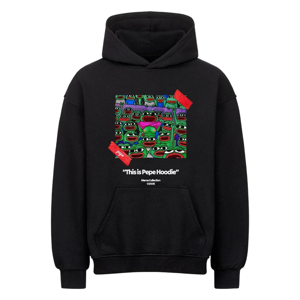 Le Pé Pè Oversized Hoodie Black – Premium Meme Streetwear by CUKIDRIP