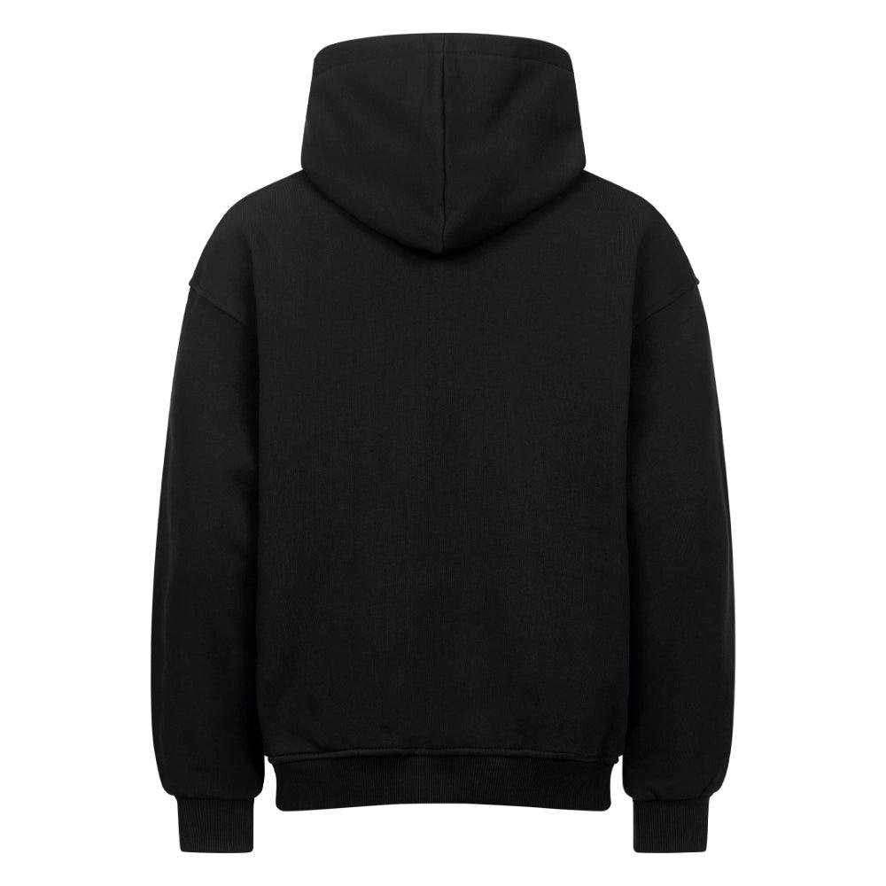 Minimalistisches Black Oversized Much Wow Hoodie | Premium 380 GSM Heavy Cotton