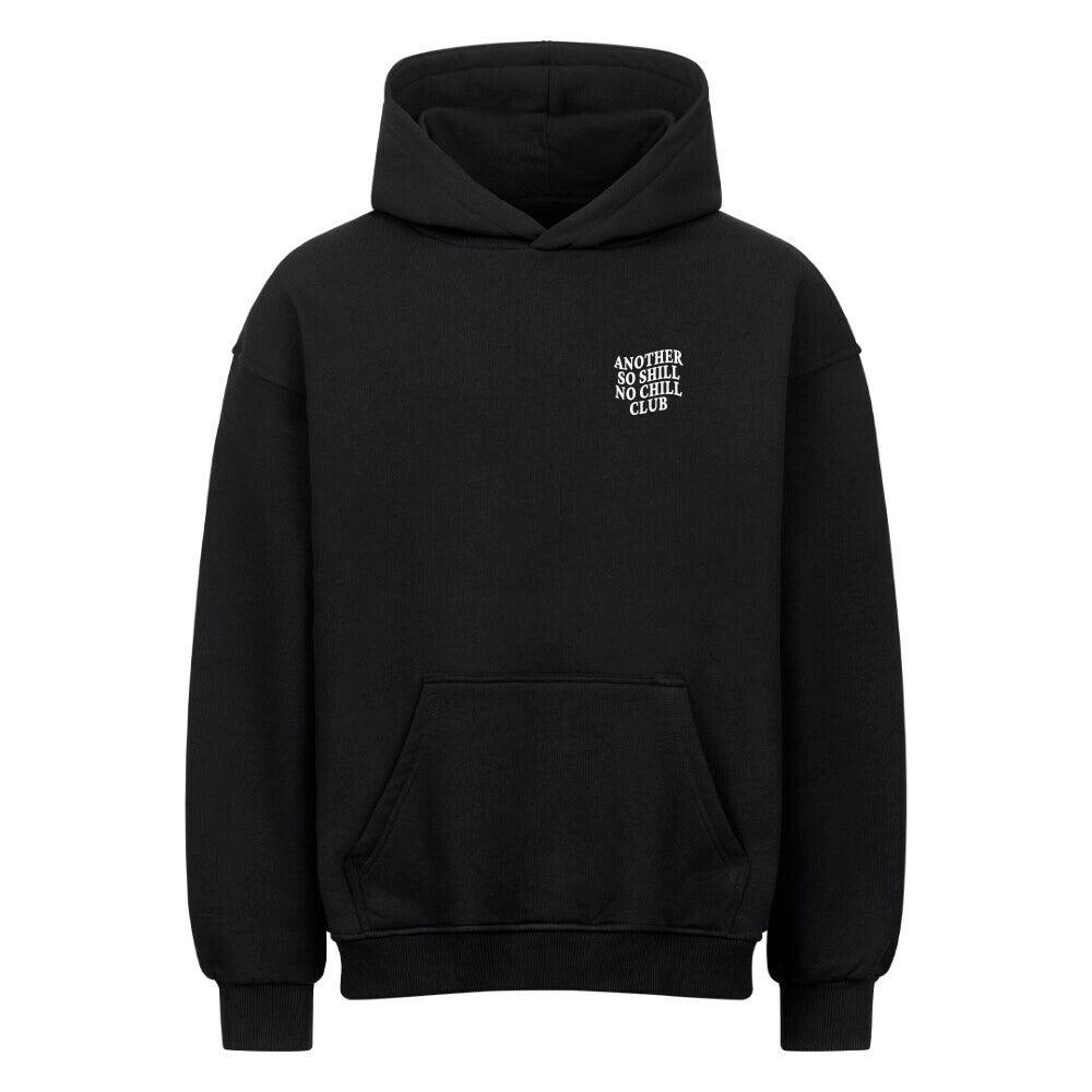 Black Oversized Hoodie So Shill Club | Crypto Streetwear with Small Chest Logo