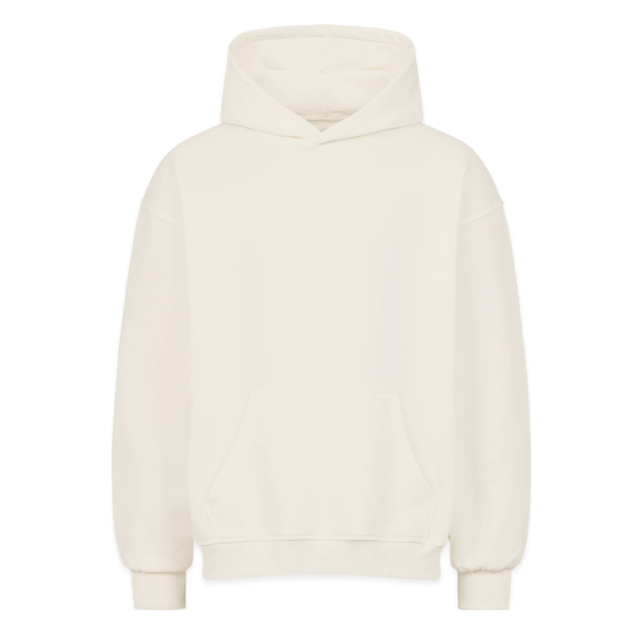 Natural Raw Oversized Hoodie WARHODL | Dogecoin Meme Streetwear with Colorful Pop Art