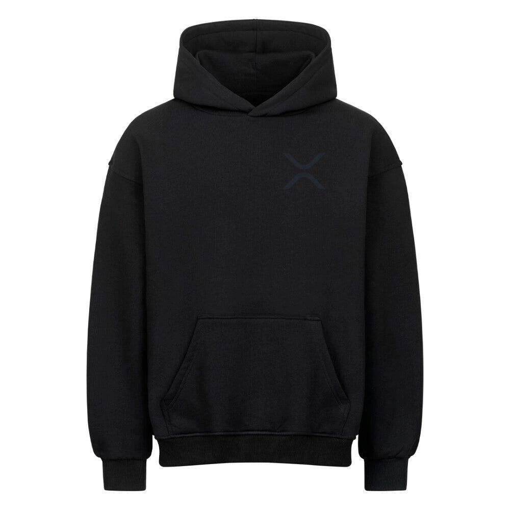 XRP Oversized Hoodie Front Minimalist print| Premium Crypto Streetwear by CUKIDRIP