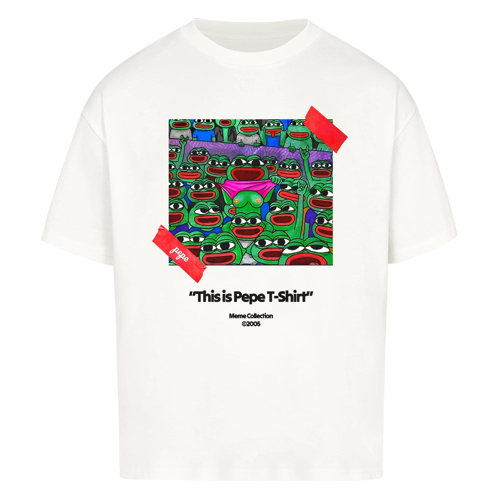 Le Pé Pè Oversized T-Shirt White – High-Quality Meme Streetwear by CUKIDRIP