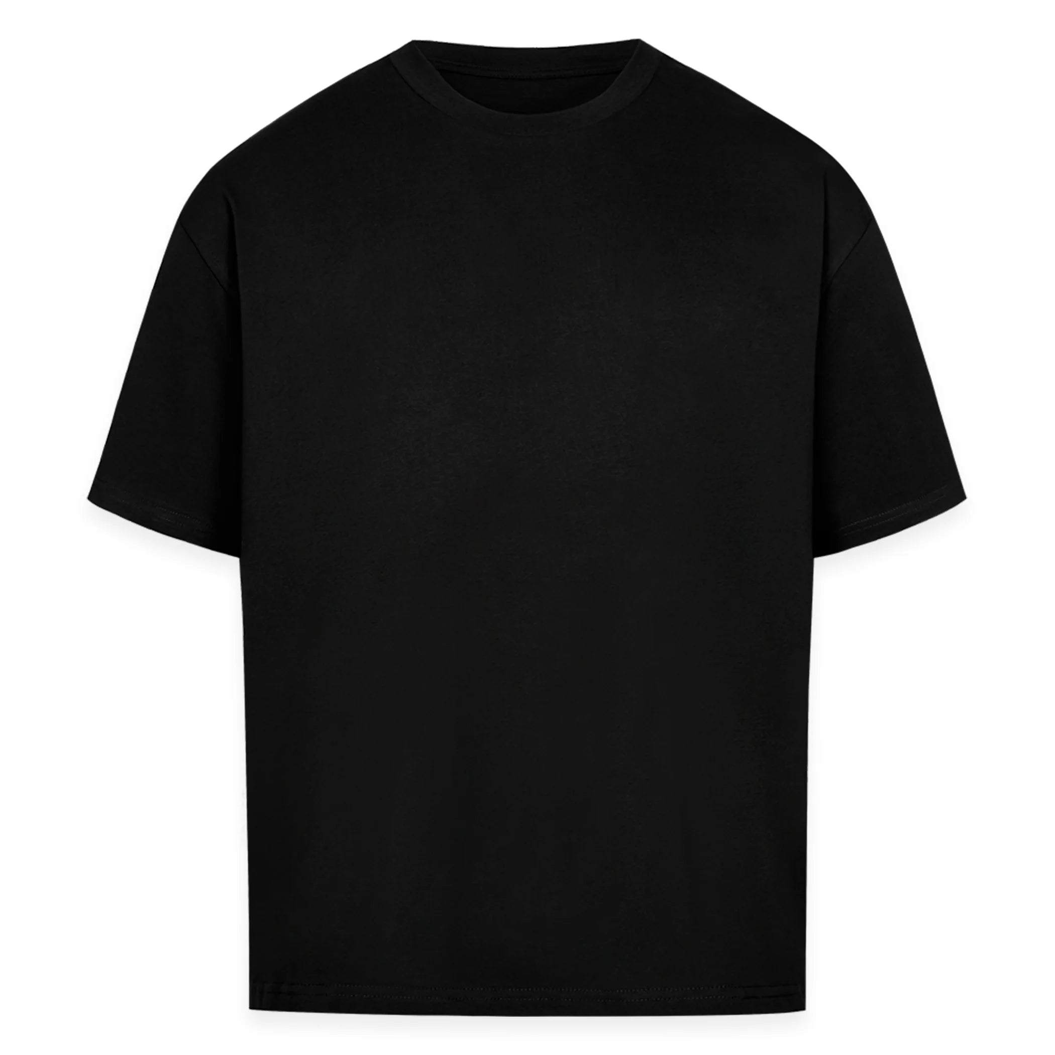 Black Oversized T-Shirt WARHODL | Dogecoin Meme Streetwear with Colorful Pop Art Design on the Back by CUKIDRIP