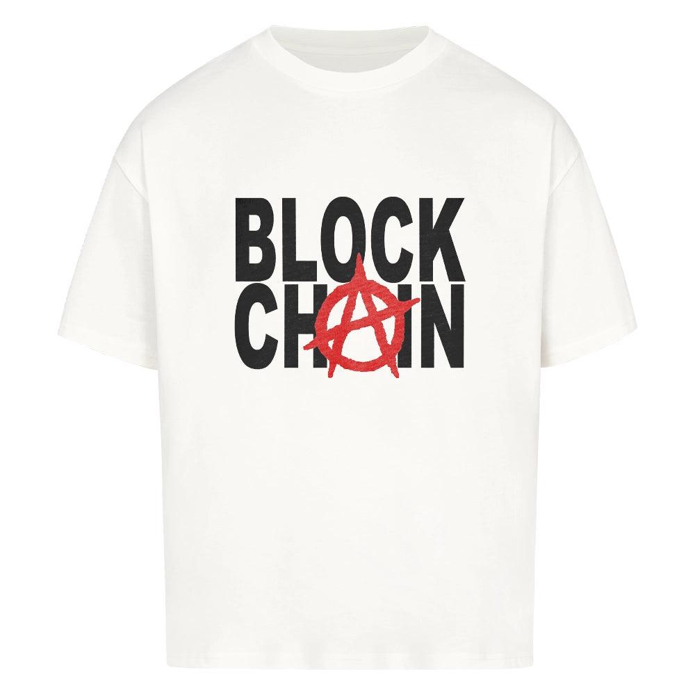Anarchain Oversized T-Shirt White – Blockchain Anarchy Crypto Streetwear by CUKIDRIP