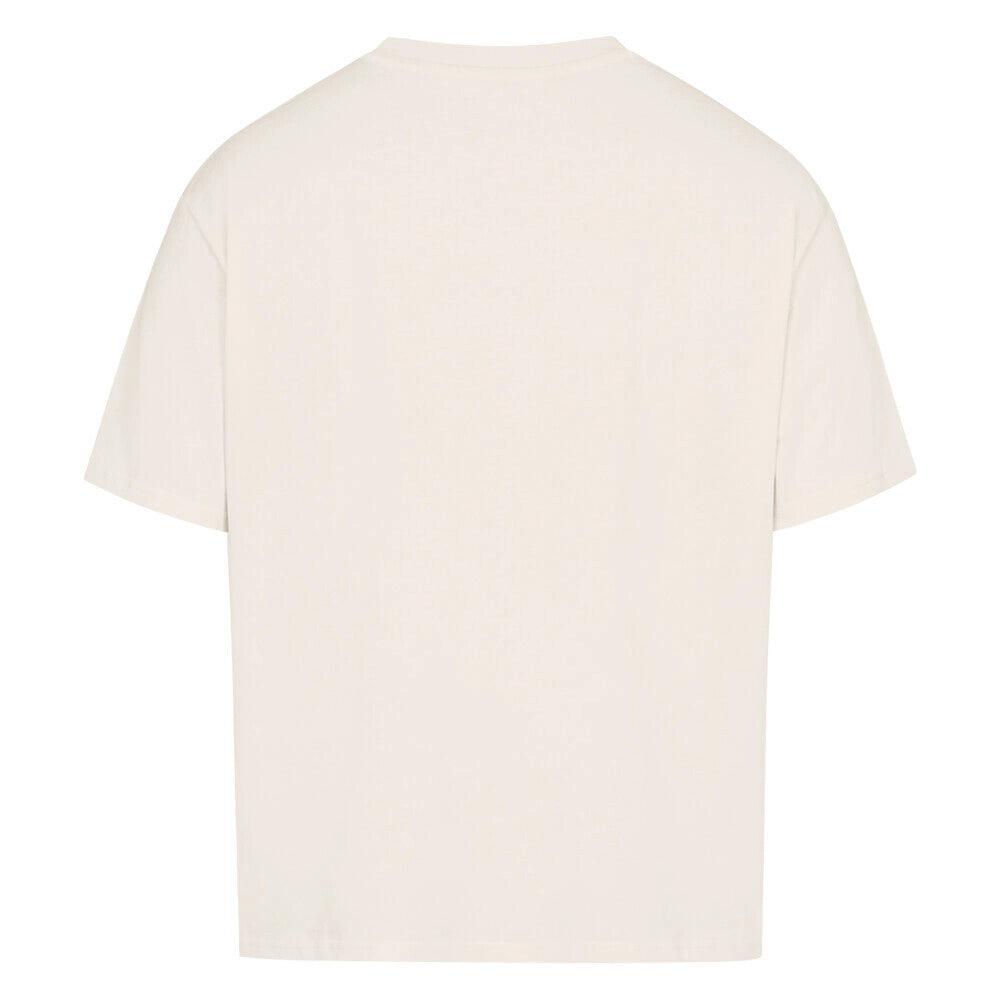 Natural Raw Oversized T-Shirt BLND TRST | Minimalist Crypto Streetwear in Premium Cotton