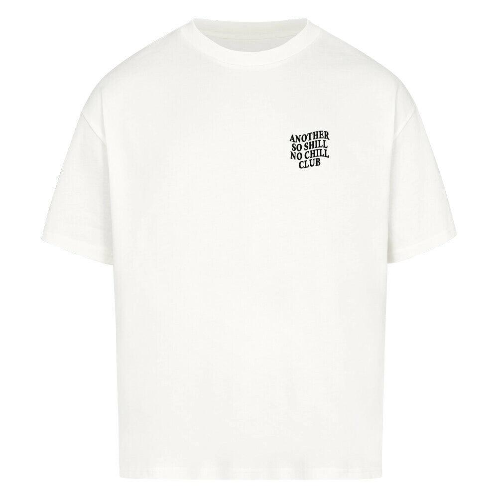 White Oversized T-Shirt So Shill Club | Minimalist Crypto Merch with Chest Logo